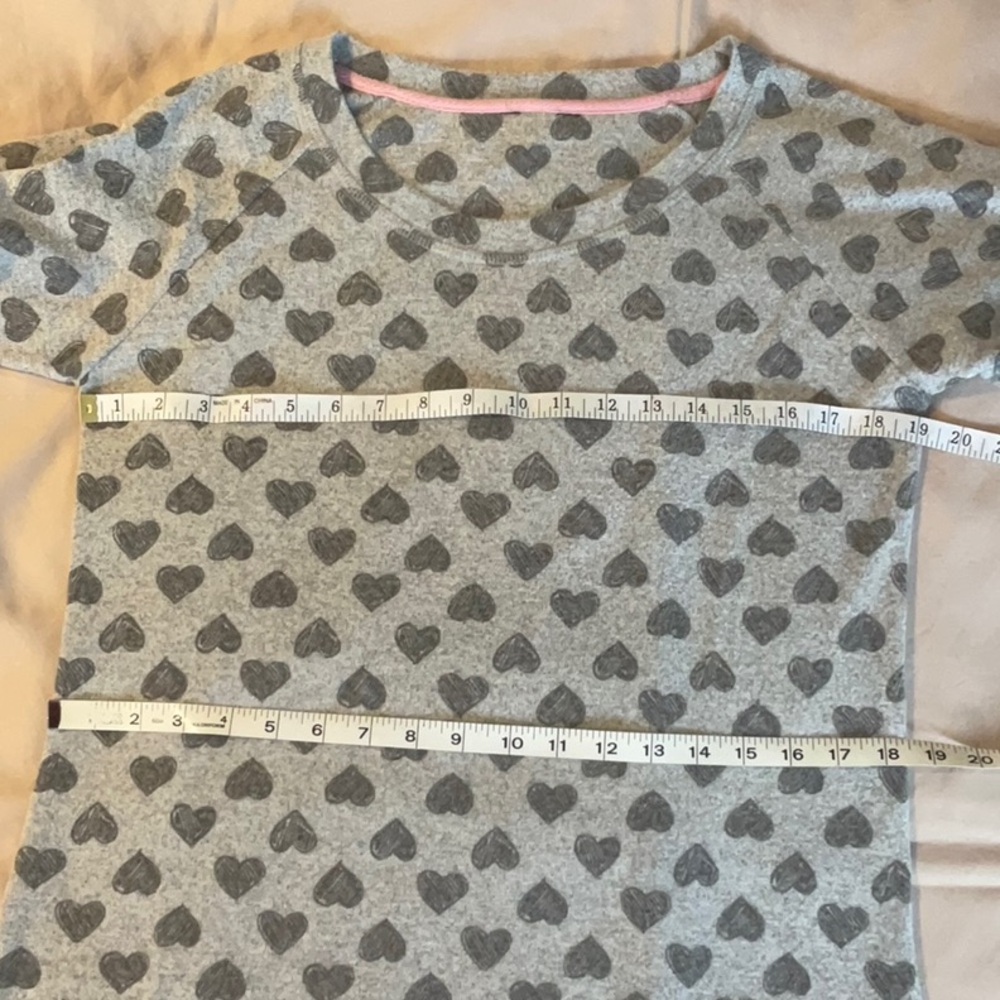 Women’s Gray Heart Pattern Pyjama / Small - Picture 9 of 11